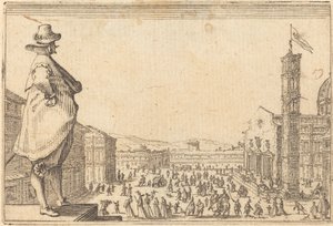 ドゥオモ広場、フィレンツェ 作： Jacques Callot