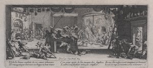 「戦争の悲惨さ」からの農場の略奪 作： Jacques Callot