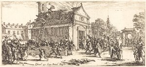 修道院の略奪」（1633年頃 作： Jacques Callot