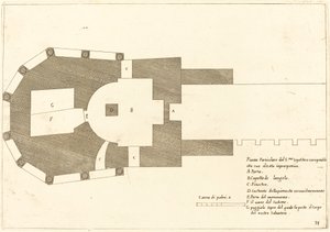聖墳墓教会の平面図 作： Jacques Callot