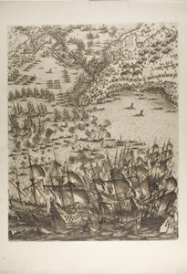 『ラ・ロシェル包囲戦』のプレート 5 作： Jacques Callot