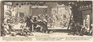 大きな農家の略奪 作： Jacques Callot