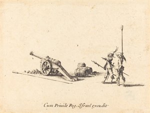大砲発射準備中 作： Jacques Callot