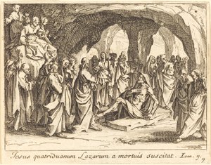 ラザロの育成 作： Jacques Callot
