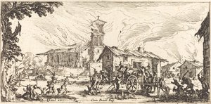 村の荒廃と焼き討ち 作： Jacques Callot