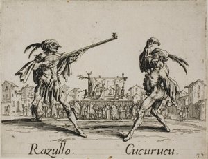 バッリ・ディ・スフェッサニアよりラズッロ - ククルク、プレート19 作： Jacques Callot