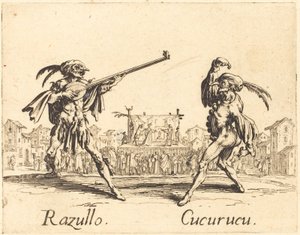 ラズロとククルク、c。 1622年。 作： Jacques Callot