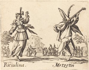 リチュリナとメッツェチン 作： Jacques Callot