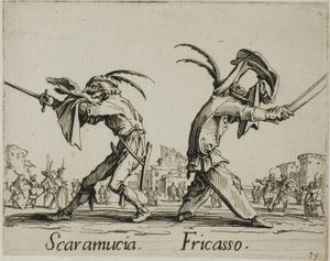スカラムッチャ-フリカッソ、バッリ・ディ・スフェッサニアより第11皿 作： Jacques Callot