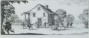 略奪のシーン、1633 作： Jacques Callot