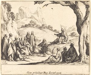 山上の垂訓、1635年。 作： Jacques Callot