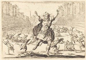 ローマのサーカスでの小競り合い 作： Jacques Callot