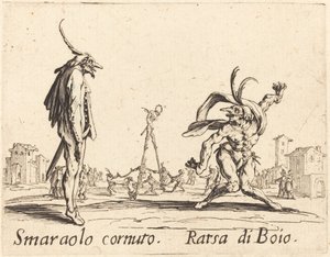 角のあるスマラロとボイオのラツァ 作： Jacques Callot
