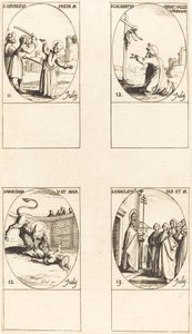 セント。 豊富です。 セント。 ガルベルタス; セント。 マルシアナ; セント。 アナクレトス 作： Jacques Callot