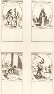 聖アレクサンダー・カルボナリウス。 セントクレア; 聖ディグナと仲間; 聖コンコルディア 作： Jacques Callot