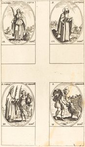 聖アンソニー; 聖プリスカ。 聖ゲルマニクス; 駅。 ファビアンとセバスチャン 作： Jacques Callot