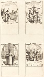 聖アウレア; 聖バーソロミュー。 セントルイス; 聖ジェネシウス 作： Jacques Callot