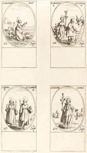 聖カリストラトス。 駅。 シプリアンとジャスティーナ。 駅。 コムスとダミアン。 聖エルジア伯爵 作： Jacques Callot