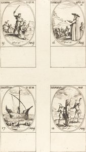 セント。 ディンプナ、セント. ピルグリム、St. 復元された、St. ディオスコルス 作： Jacques Callot