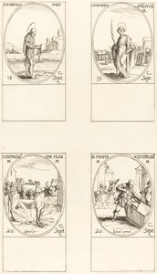 セント。 フェレオルス、セント. 1月、St. ユースタスと彼の子供たち、セント。 ファウスタとエベラシウス。 作： Jacques Callot