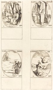 セントジャイルズ; 聖ループス; セントアン。 聖ノンノサス 作： Jacques Callot