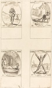 聖リベリウス。 聖土星。 St. T(I?)oscion; セント・アンドリュー 作： Jacques Callot