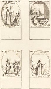 セントルイス マンスエトス; 駅。 セラピアとエラスムス。 モーセ; セントルイス アボット・ベルタン 作： Jacques Callot