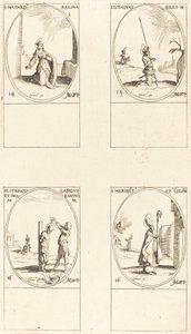 セント。 マチルダ; セント。 ロンギヌス; セント。 キリアクス; セント。 ハーバート 作： Jacques Callot