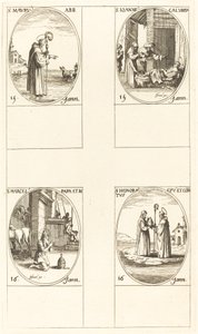 セント。 ムーア; セント。 ジョン・カリバイト; セント。 マーセルス; セント。 名誉ある 作： Jacques Callot