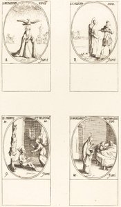 セントメダード。 聖カリオパ。 駅。 プリムスとフェリシアン。 スコットランドの聖マーガレット 作： Jacques Callot