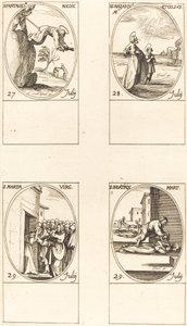 聖パンタレオン; 駅。 ナザリウスとケルスス。 聖マーサ; 聖ベアトリス 作： Jacques Callot