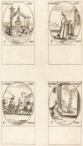 セント。 フォカス、セント. テオフィラス、St. コノン、セント。 パーペチュアとフェリシティ 作： Jacques Callot