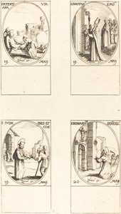 セント。 潜在的な; セント。 ダンスタン; セント。 イヴ; セント。 シエナのベルナルディヌス 作： Jacques Callot