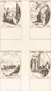 聖スタニスラウス。 聖ミカエルの出現; 聖ニコラスの翻訳。 セントG 作： Jacques Callot