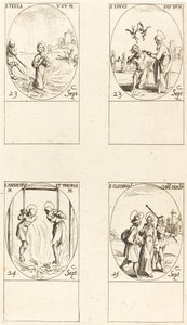 セント。 テクラ; セント。 亜麻; セインツ アンドキウスとティルソス。 セント。 クレオパ 作： Jacques Callot