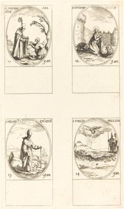 聖テオドシウス。 聖タチアナ; 聖ヒラリー; 聖フェリクス 作： Jacques Callot