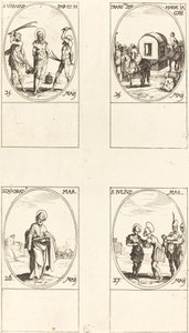 セントアーバン、ジェームズの聖マリアの翻訳、セントクアドラット、セントジュリアス。 作： Jacques Callot