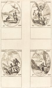 聖ヴァーツラフ; 聖ミカエル、大天使。 守護天使; 聖ジェローム 作： Jacques Callot