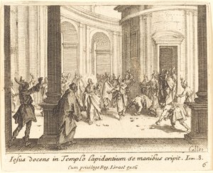 イエスの石打ち 作： Jacques Callot