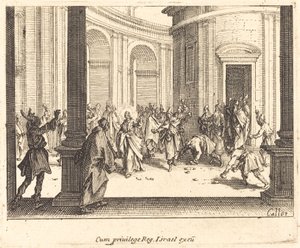 イエスの石打ち 作： Jacques Callot