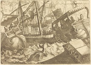バルセロナ沖の嵐 作： Jacques Callot
