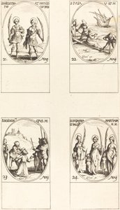 セインツ ニコストラトスとアンティオコス。 セント。 ジュリア; セント。 欲望; セインツ スザンナ、パラディア、 作： Jacques Callot