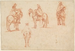 四騎士の習作 作： Jacques Callot