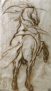 飼育馬の研究とその補助的研究および町の眺め 作： Jacques Callot