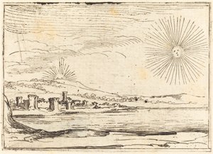 太陽が昇る、1628年。 作： Jacques Callot