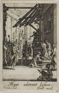聖母の生涯』より「三王子の礼拝 作： Jacques Callot