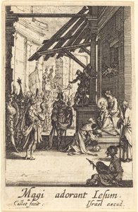 1630年以降の「マギの崇拝」。 作： Jacques Callot