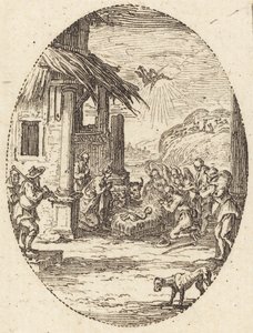 羊飼いたちの崇拝」 1631年頃 作： Jacques Callot