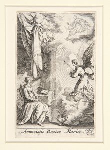 受胎告知、いいえ。 5 「聖母の生涯」より 作： Jacques Callot