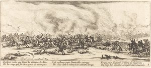 戦い、c。 1633年。 作： Jacques Callot
